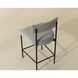 Seneca 36.5 inch Black / Polo Club Stone Counter Stool